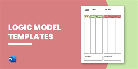 10+ Logic Model Templates - Word, PDF