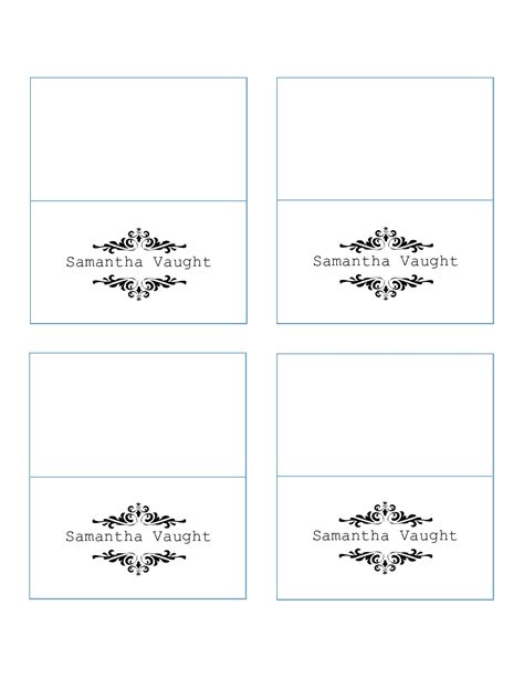 10+ Place Card Setting Template | DocTemplates