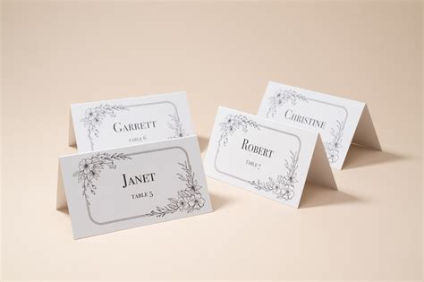 10+ Place Card Setting Template | DocTemplates