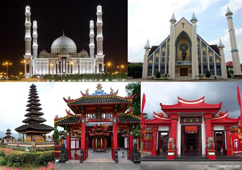 10 Agama Paling Terkenal di Indonesia dan Tempat Ibadahnya yang Mewah