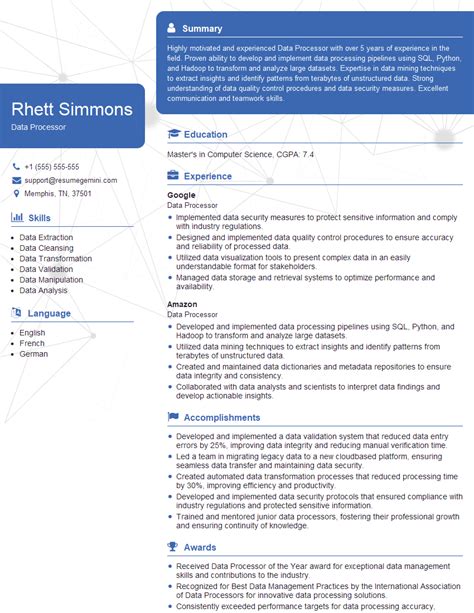 10 Best data processor vacancy