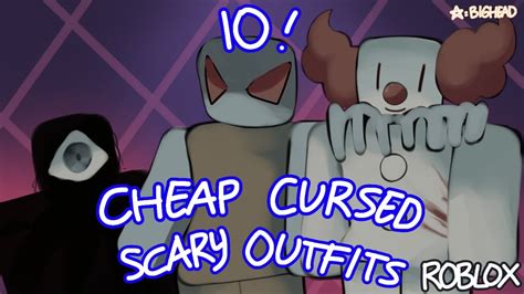 10 Cheap Cursed Scary Roblox Outfits - YouTube