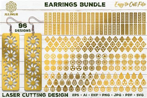 Download 10 Earrings Bundle Design Template Files