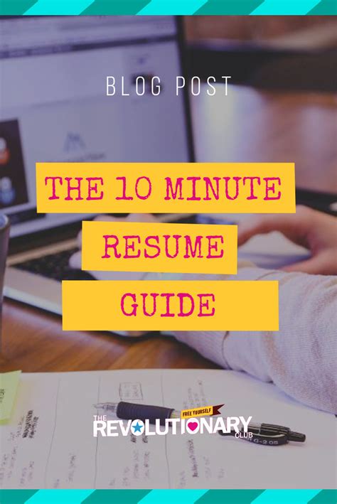 10 Minute Resume