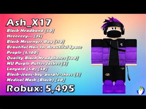 10 Roblox Purple colour Themed Outfits [Icy Roblox] - YouTube