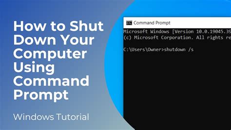 10 Shutting Down a Window Computer with Command Prompt