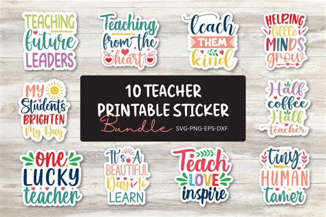 Download 10 Teacher Bundle | Lettering Quotes For Silhouette