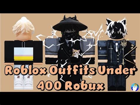 10 Under 400 Robux Roblox Outfits | Budget Cheap Roblox Outfits 