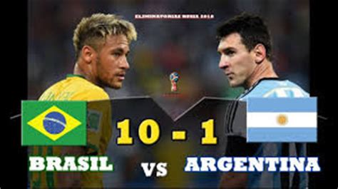 10 a 1 brasil e argentina