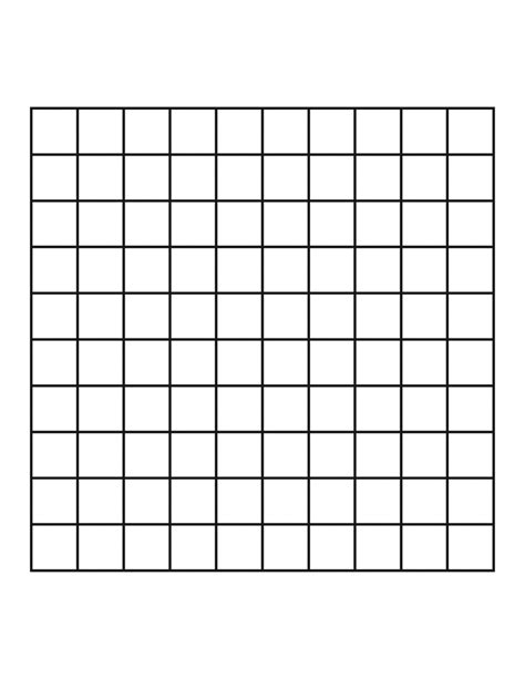 10 By 10 Grids For Coding On Paper