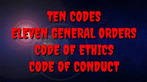 10 code of conduct in security