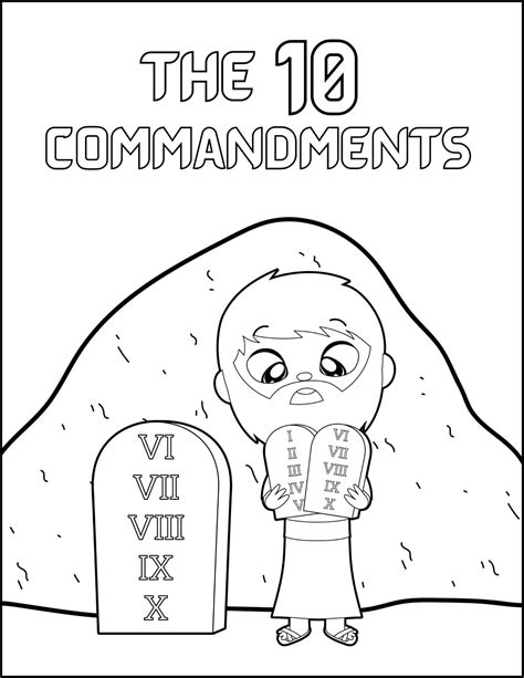 10 commandment printable printable template