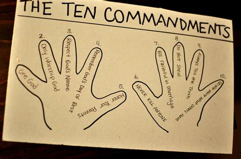 10 commandments crafts for kids