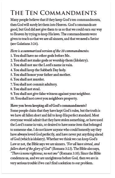 10 commandments in order nkjv