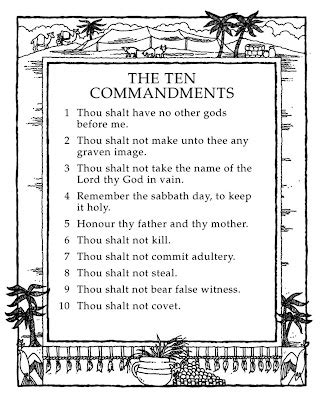 10 commandments lds primary