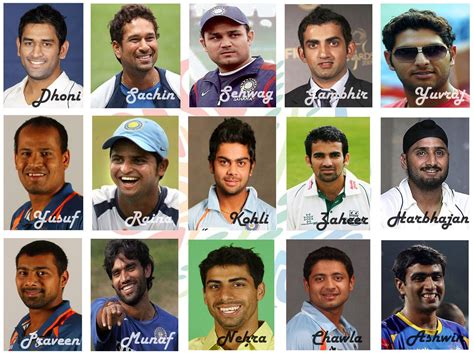 10 cricket players name of india