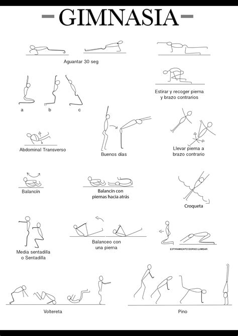 10 ejercicios de gimnasia