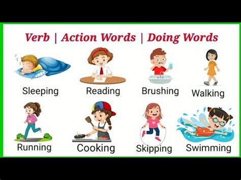 10 examples of doing words