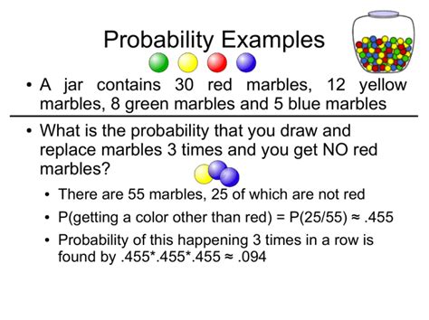 10 examples of probability