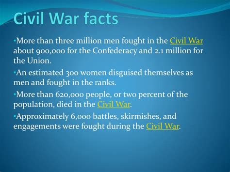 10 facts about the american civil war