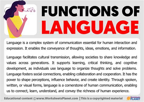 10 functions of language