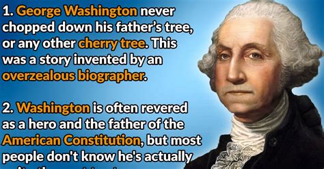 10 interesting facts about george washington
