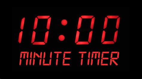 10 minutes countdown timer alarm clock
