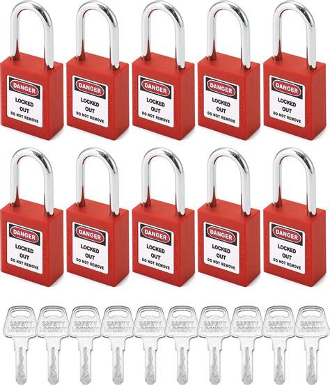 10 padlocks with same key