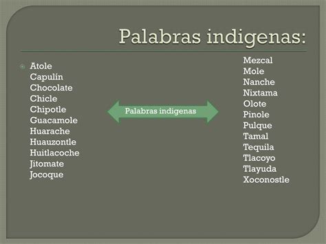 10 palabras indigenas y su significado