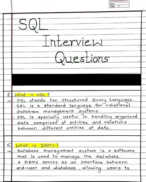10 years experience sql interview questions