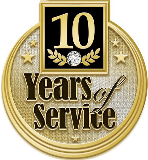 10 years service award