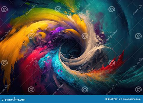 10. Abstract paint spill