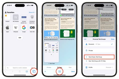 10. Create Safari Tab Groups