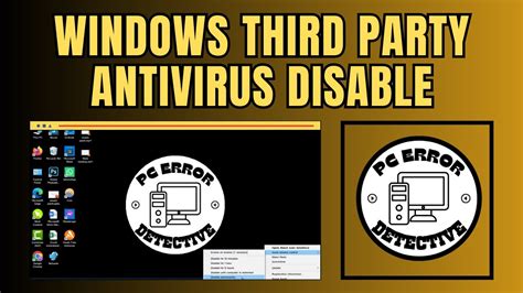 10. Disable Third-Party Antivirus Software