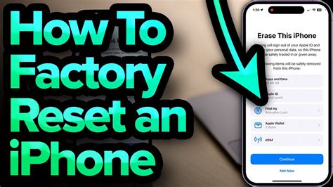 10. Factory Reset Your iPhone
