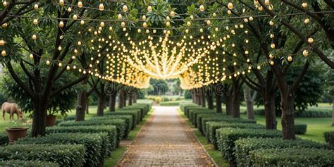 10. Line a path with string lights