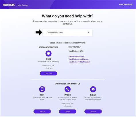10. Report to HBO Max Help