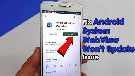 10. Update Android System WebView