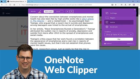 10. Use OneNote Clipper
