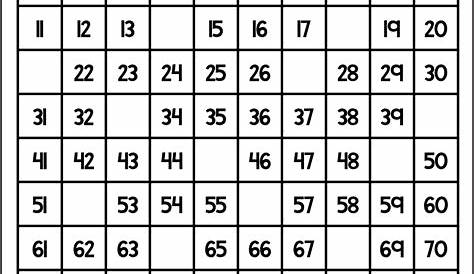 100 200 Chart With Missing Numbers Number Sense Worksheet Hundreds Math