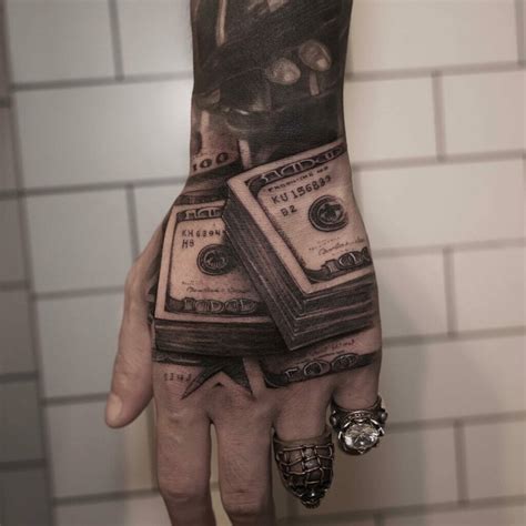 100 bill Rose tattoo bandit ink Tattoos, Dollar tattoo