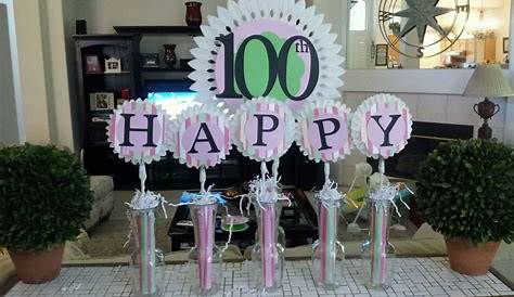 100 Birthday Decorations Centerpiece Picks th Etsy