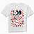 100 days of school heart shirt