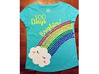 100 Days Of School Shirt Rainbow