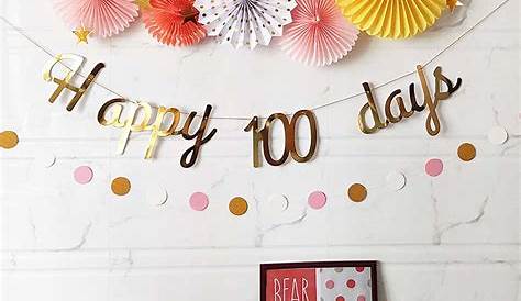 Happy 100th Day of School 100 Days Party Hanging Decor