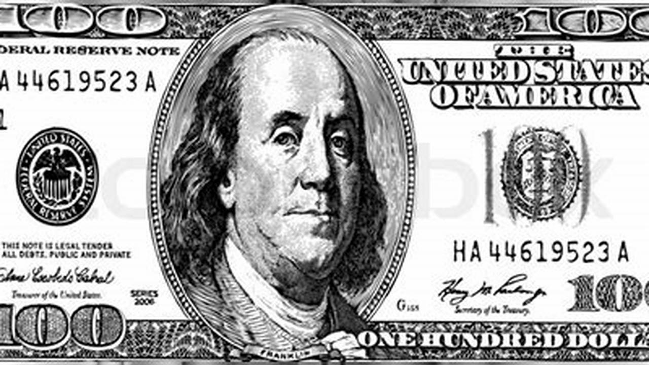 Uncover the Secrets of "100 Dollar Bill Clipart Black and White": A Visual Currency for Success