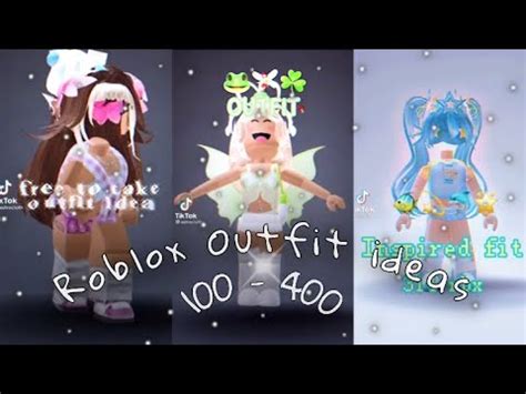 100 - 400 Robux Roblox Outfit Ideas Tiktok Compilations - YouTube