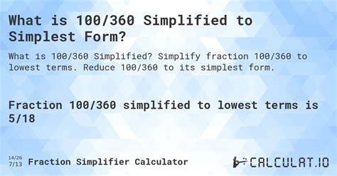 100 360 simplified