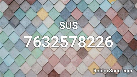 100 Popular \"Sus\" Roblox ID Codes