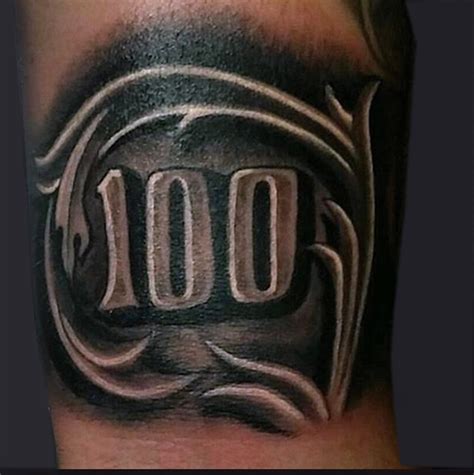 100 dollar bill rose tattoo by on DeviantArt